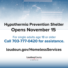 Loudoun County Hypothermia Prevention Shelter Opens November 15 Loudoun County Hypothermia Prevention Shelter Opens November 15