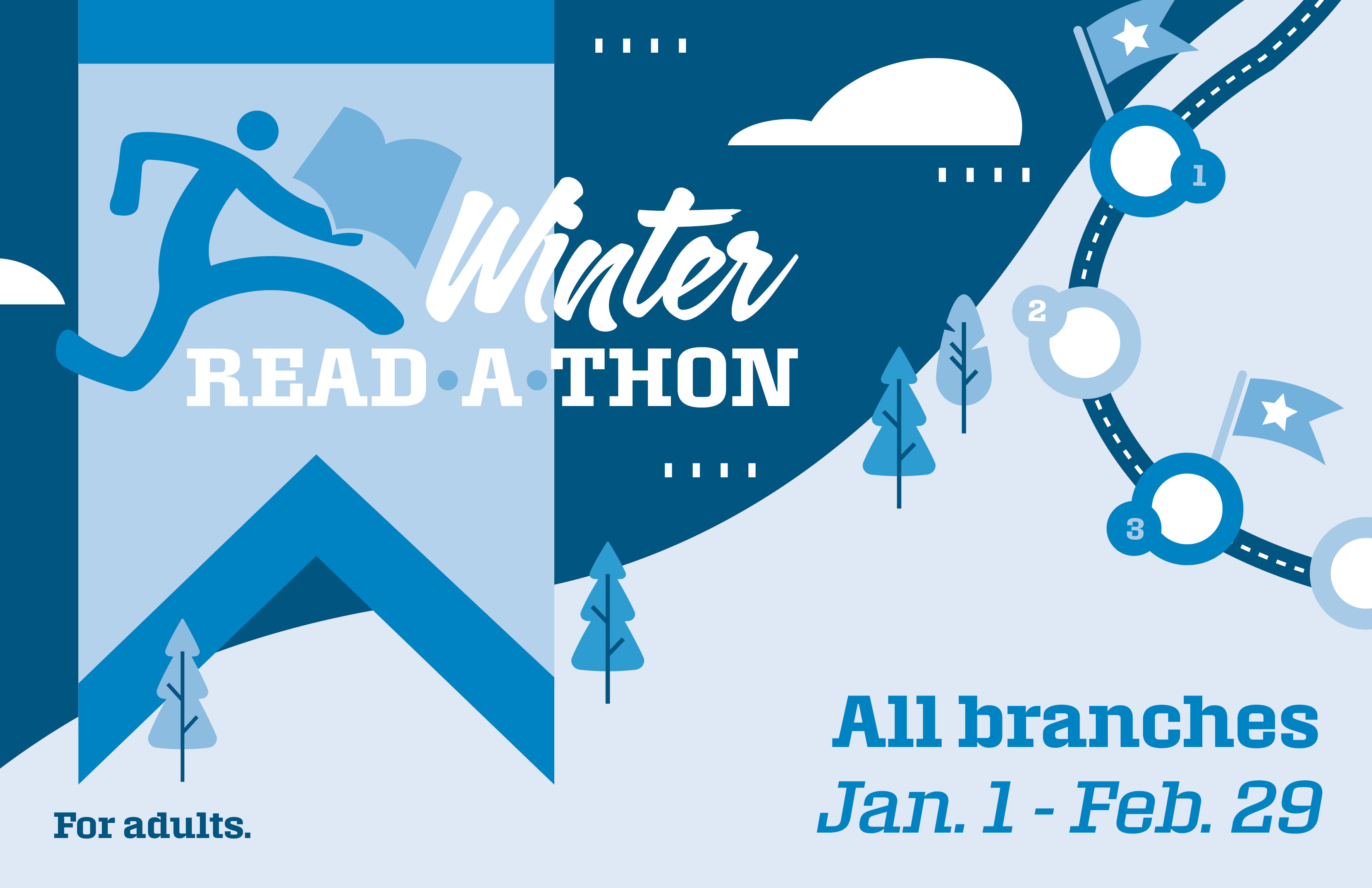 Winter Read-a-Thon for adults, Jan. 1 through March 20